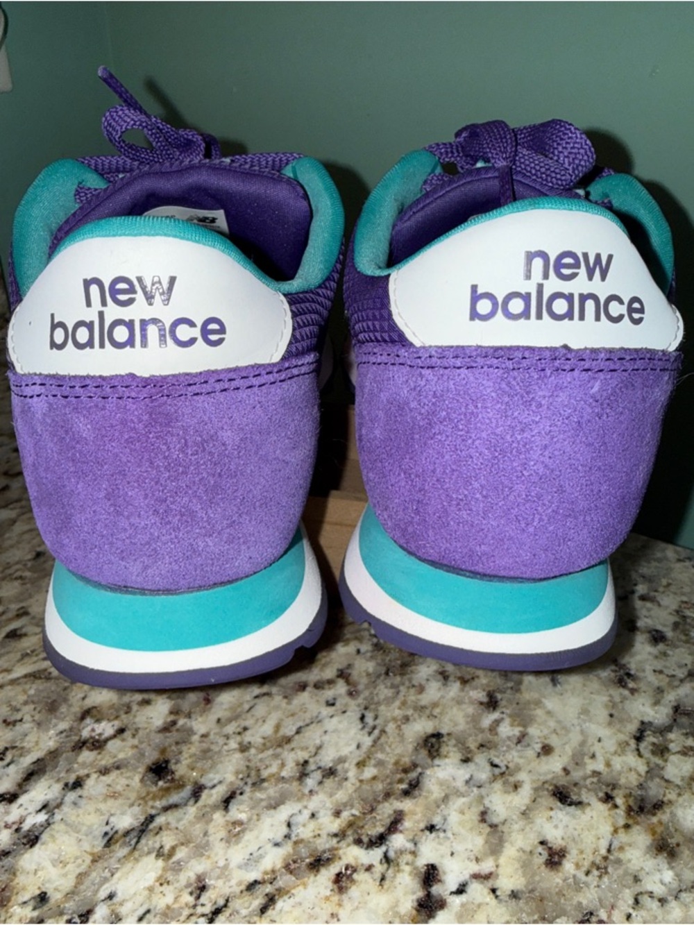 New Balance 501 Women’s Sneakers Size 7.5 Purple Teal WL501TSP Retro Shoes - Picture 5 of 6